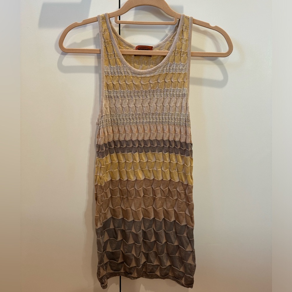 Missoni, knit tank top, size 44